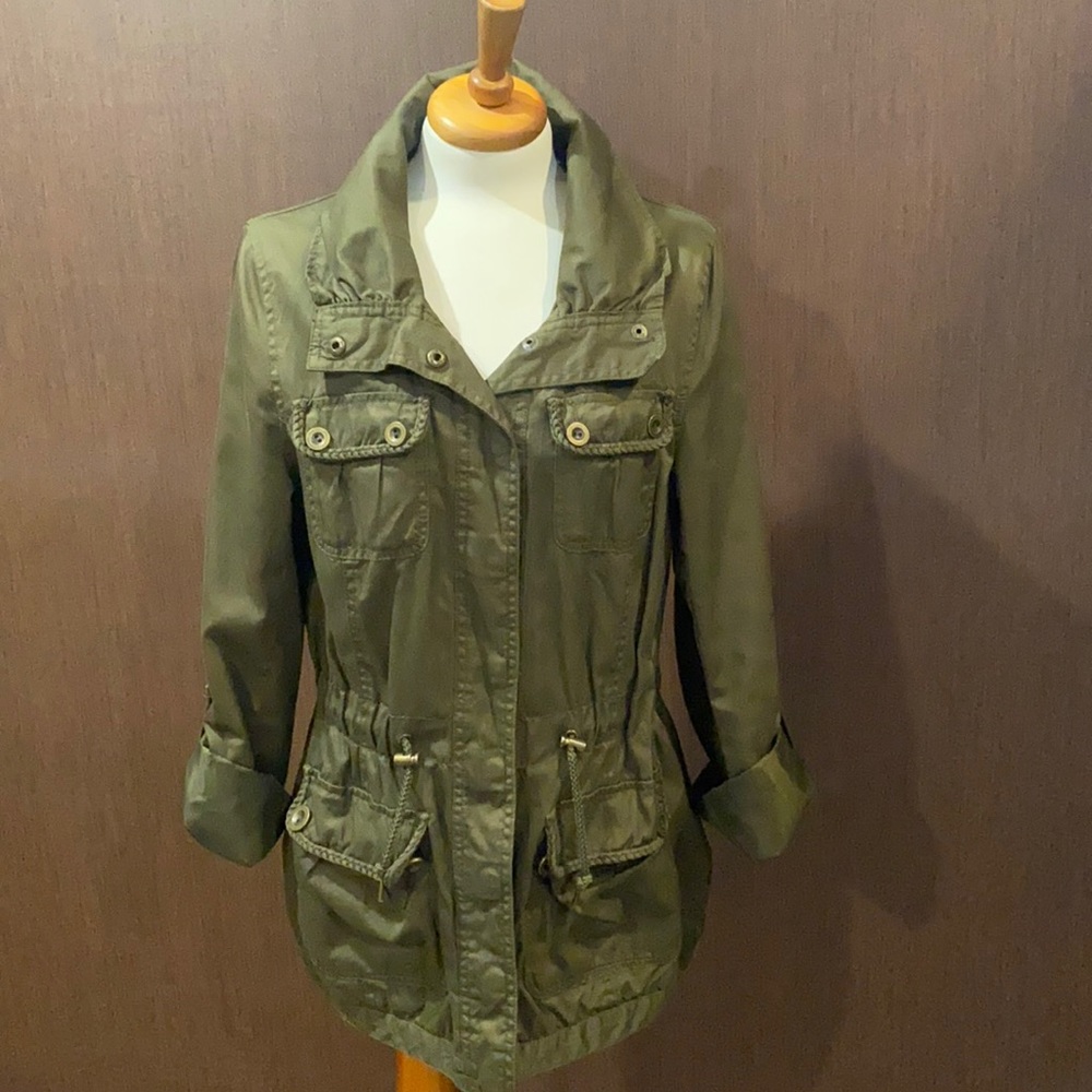 H&M army green utility jacket